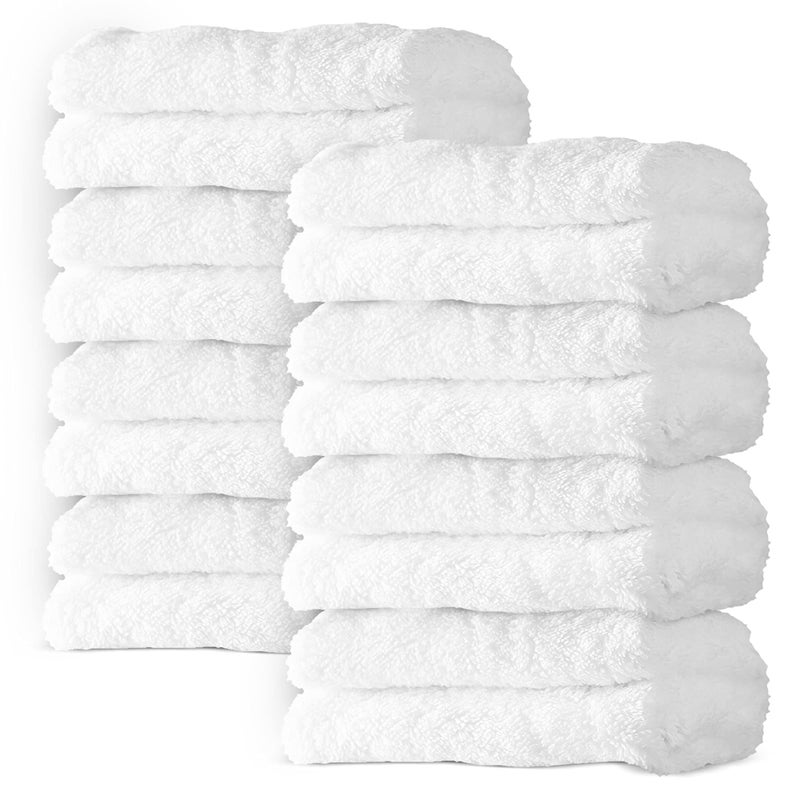 Spotted Play 8 Pack Large Burp Cloths for Baby - 20" by 10" Ultra Absorbent Burping Cloth, Baby Washcloths, Newborn Towel - Milk Spit Up Rags - Burpy for Unisex, Boy, Girl - Burp Cloths Set(White) - Image 1